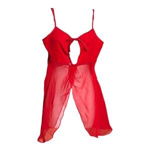 Gilligan & O'malley Women's Red Lingerie Top, M